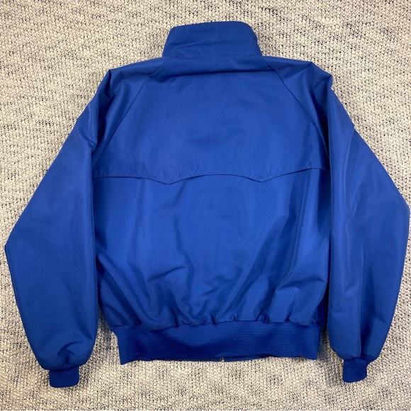 SPORTS MASTER Swing Top Harrington Jacket Mens Large Blue Vintage 80s USA MADE - Picture 9 of 9